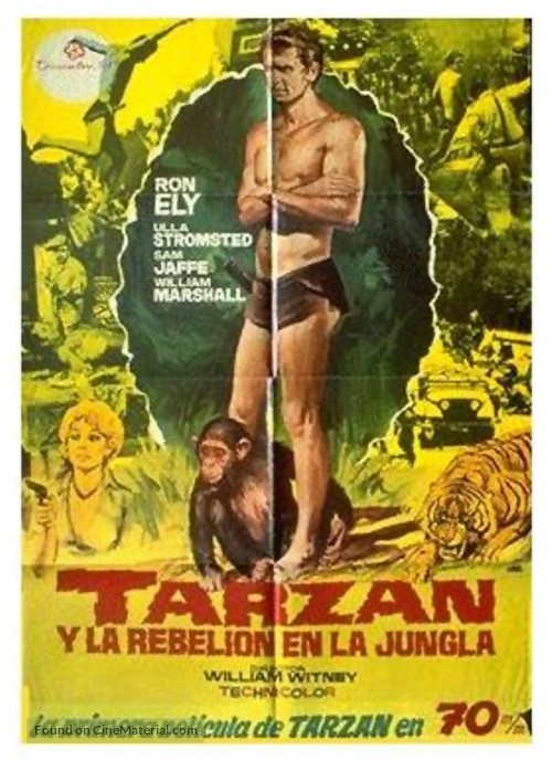 Tarzan&#039;s Jungle Rebellion - Spanish Movie Poster