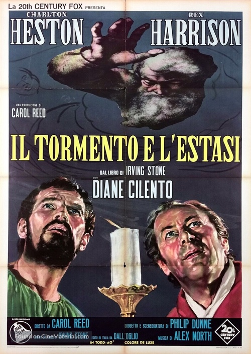 The Agony and the Ecstasy - Italian Movie Poster