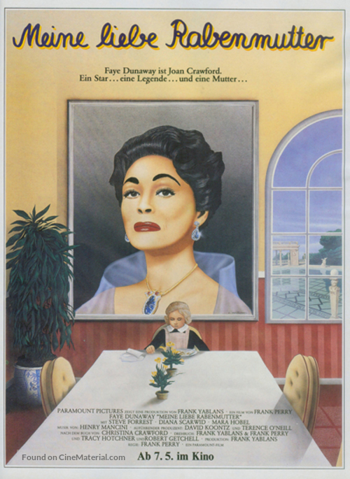 Mommie Dearest - German Movie Poster