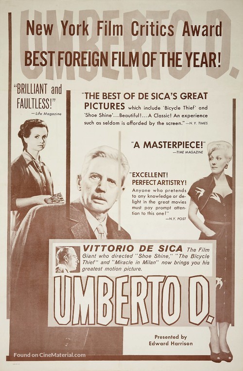 Umberto D. - Movie Poster