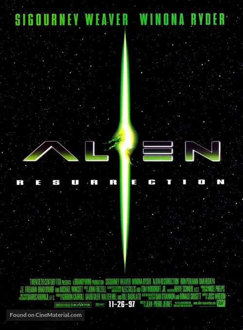 Alien: Resurrection - Advance movie poster