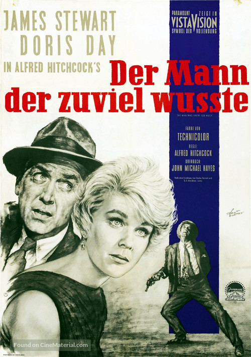 The Man Who Knew Too Much - German Movie Poster