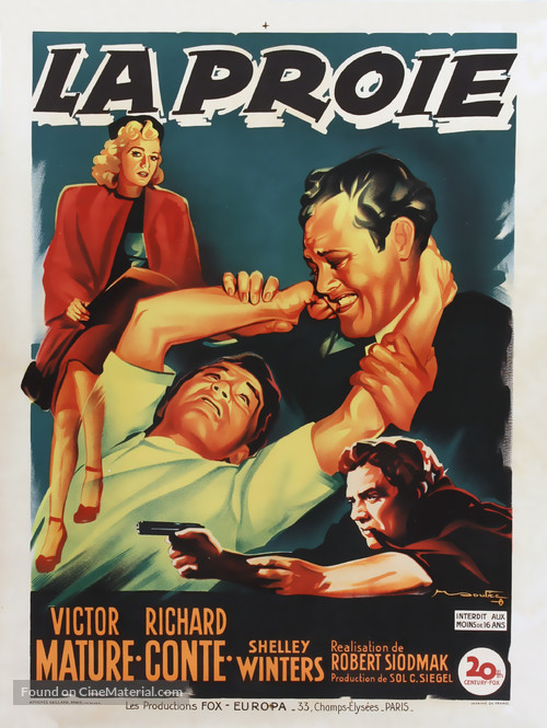 Cry of the City - French Movie Poster