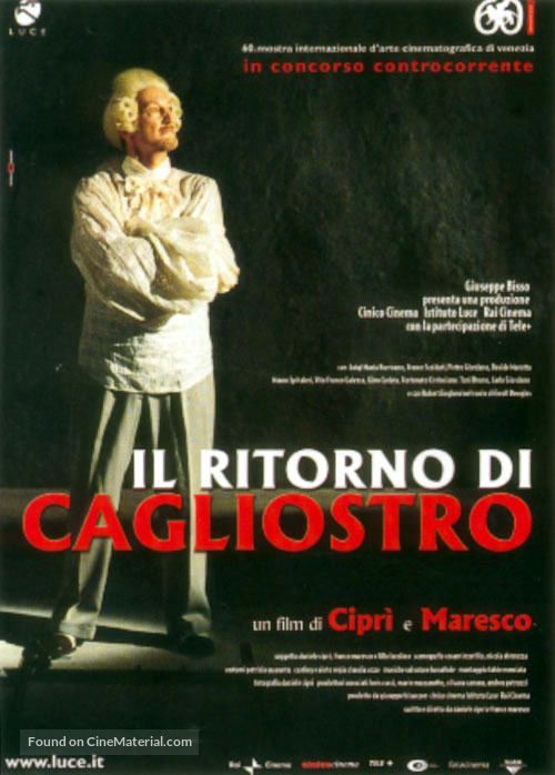 Il ritorno di Cagliostro - Italian Movie Poster