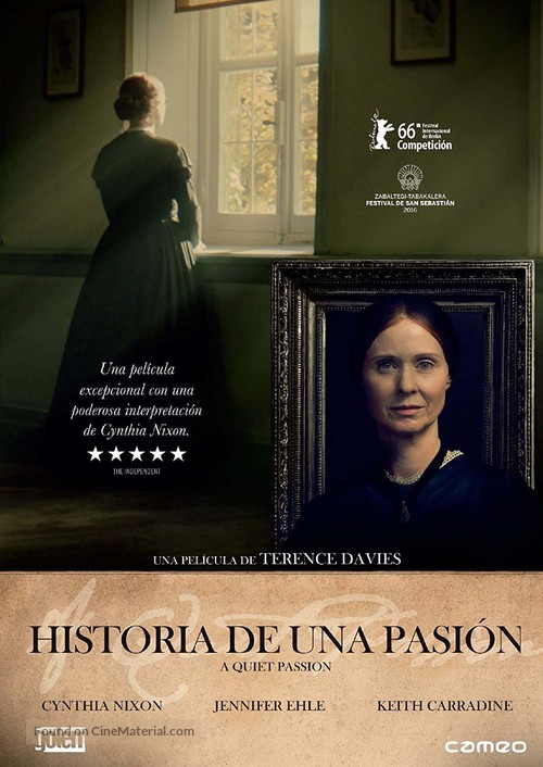 A Quiet Passion - Spanish DVD movie cover