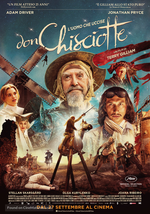 The Man Who Killed Don Quixote - Italian Movie Poster