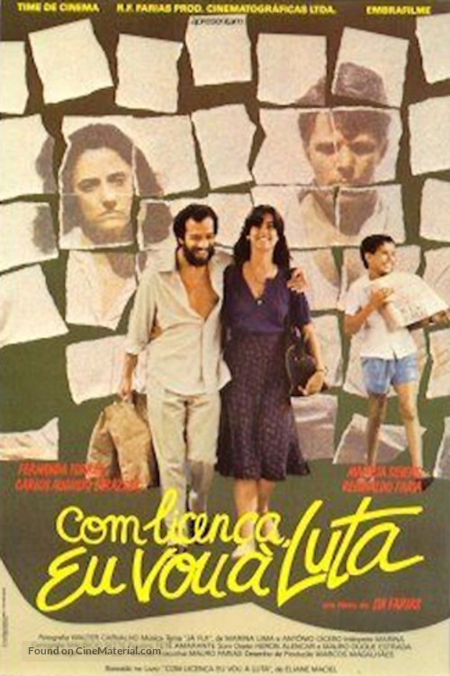 Com Licen&ccedil;a, Eu Vou &agrave; Luta - Brazilian Movie Poster