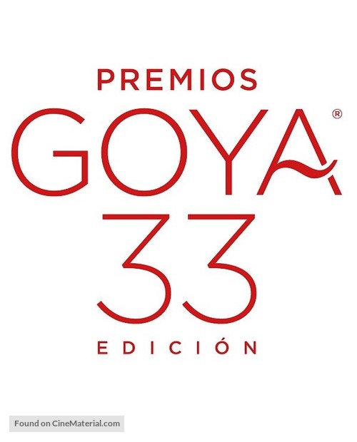 Premios Goya 33 edici&oacute;n - Spanish Logo