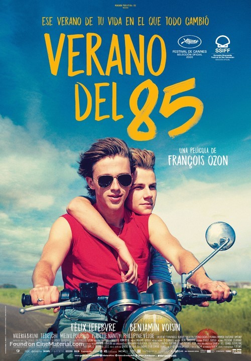 &Eacute;t&eacute; 85 - Spanish Movie Poster