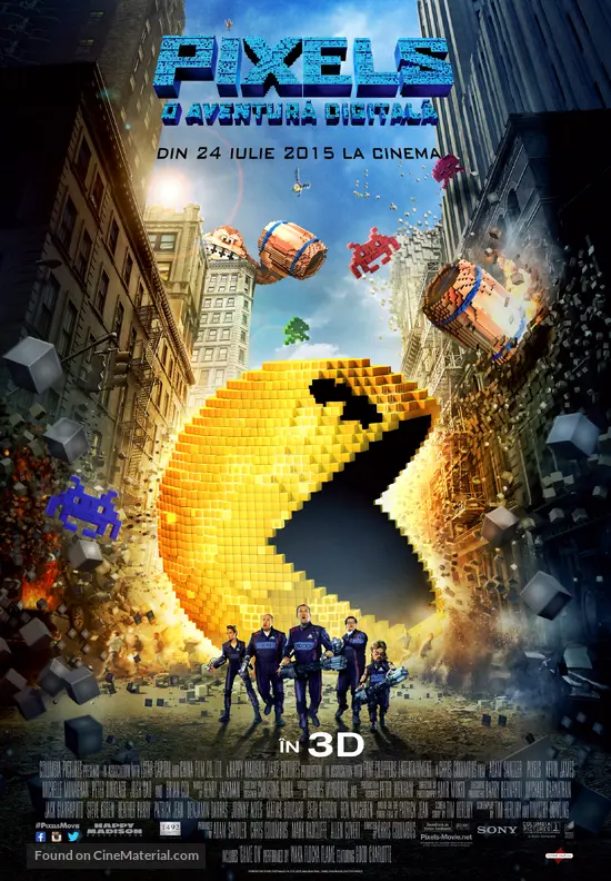 Pixels - Romanian Movie Poster