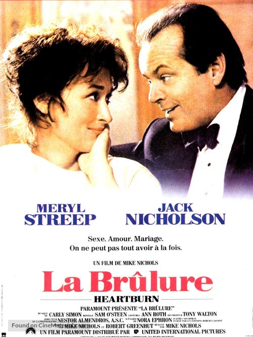 Heartburn - French Movie Poster