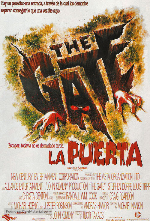 The Gate - Spanish Movie Poster