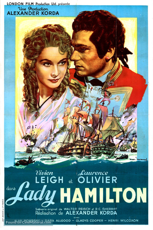 That Hamilton Woman - French Movie Poster