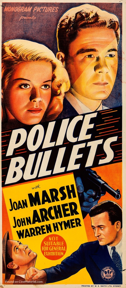 Police Bullets - Australian Movie Poster