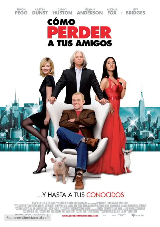 How To Lose Friends & Alienate People (2008) Mexican Movie Poster