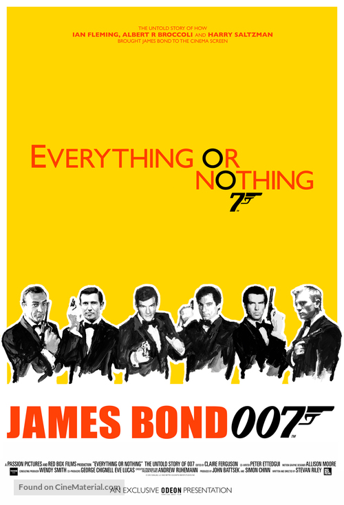 Everything or Nothing: The Untold Story of 007 - British Movie Poster