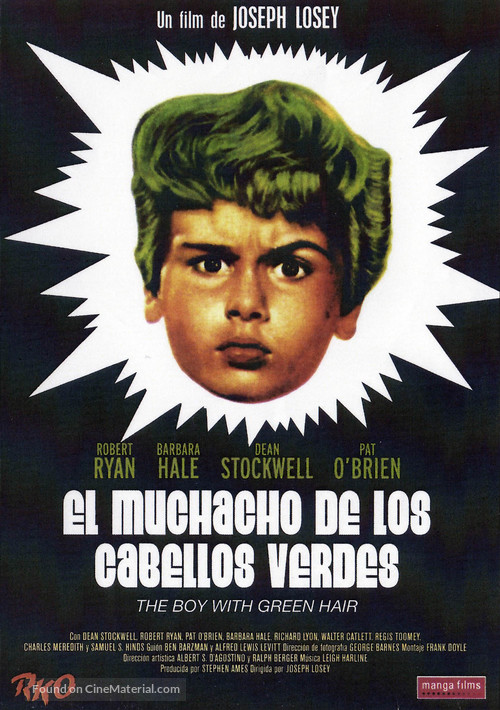 The Boy with Green Hair - Spanish DVD movie cover