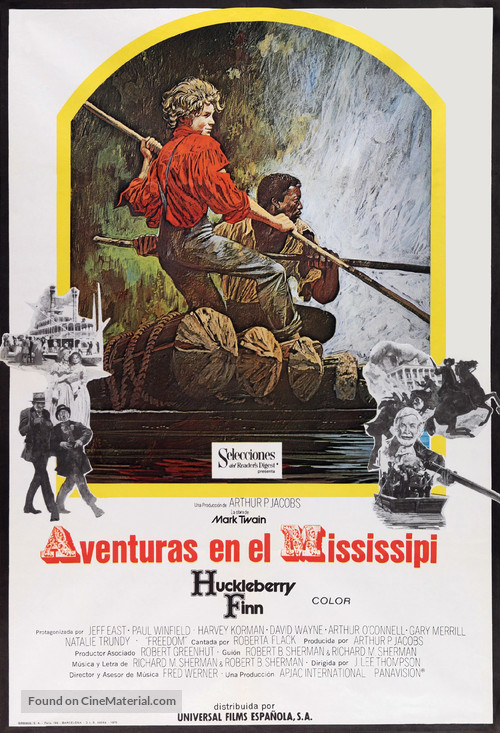Huckleberry Finn - Spanish Movie Poster
