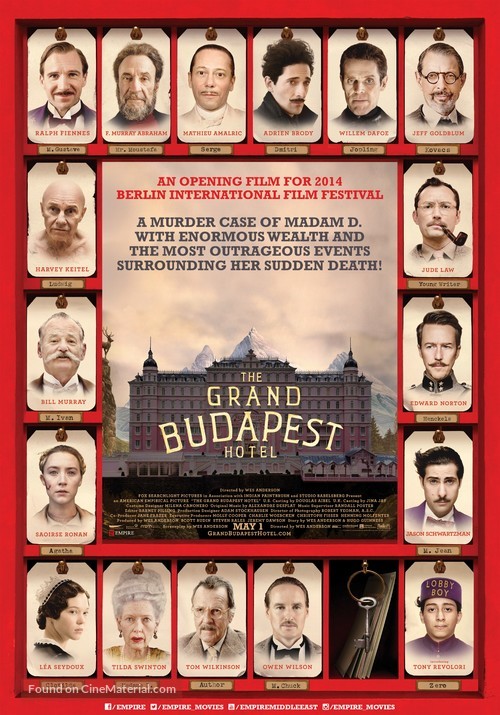 The Grand Budapest Hotel - Lebanese Movie Poster