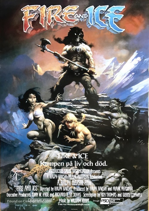 Fire and Ice - Swedish Movie Poster