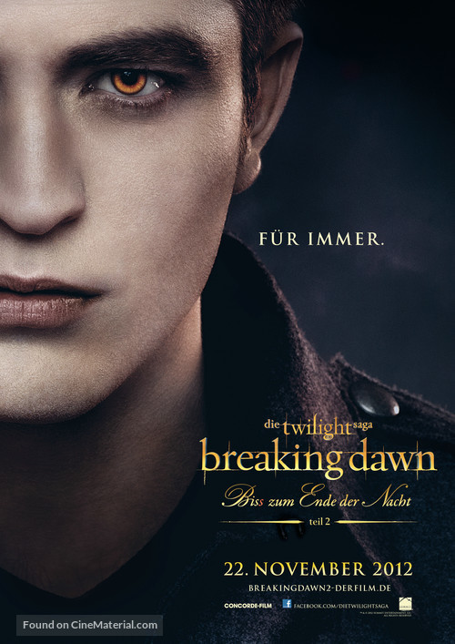 The Twilight Saga: Breaking Dawn - Part 2 - German Movie Poster