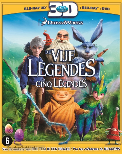 Rise of the Guardians - Belgian Blu-Ray movie cover