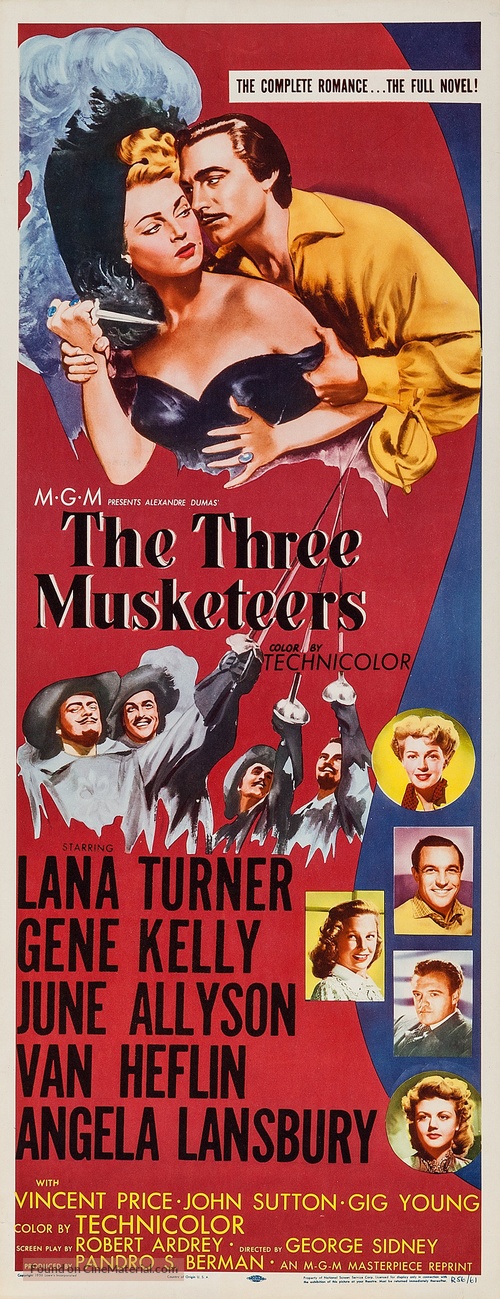 The Three Musketeers - Re-release movie poster