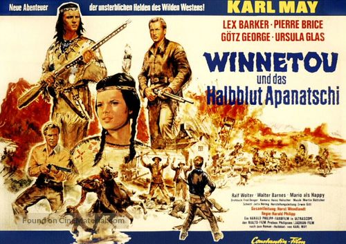 Winnetou und das Halbblut Apanatschi - German Movie Poster