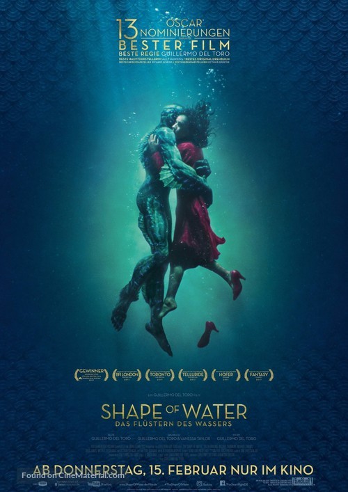 The Shape of Water - German Movie Poster