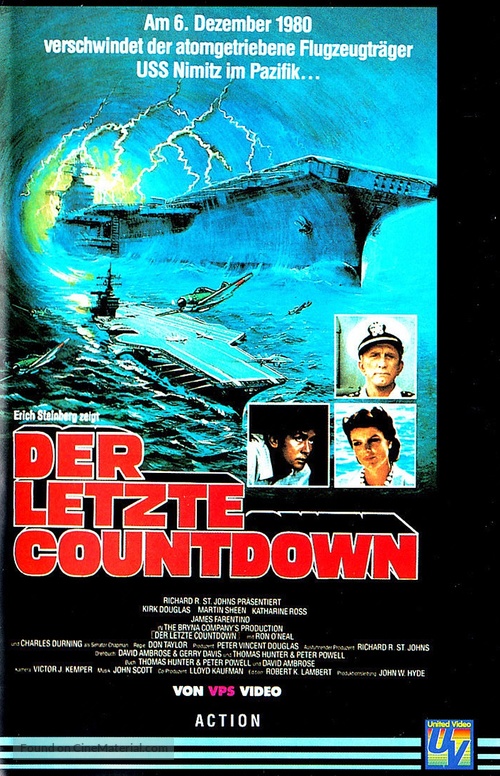 The Final Countdown - German VHS movie cover