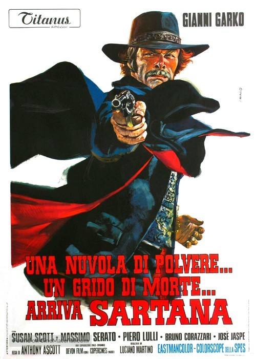Una nuvola di polvere... un grido di morte... arriva Sartana - Italian Movie Poster