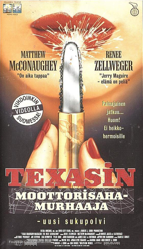 The Return of the Texas Chainsaw Massacre - Finnish VHS movie cover