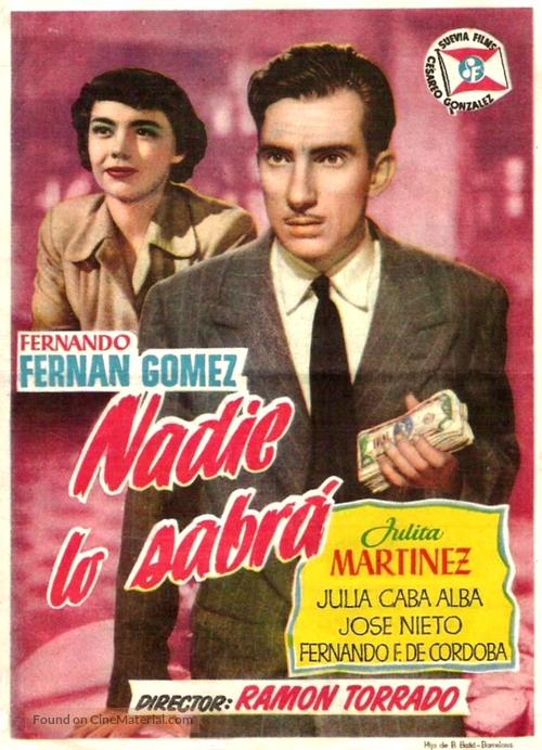 Nadie lo sabr&aacute; - Spanish Movie Poster