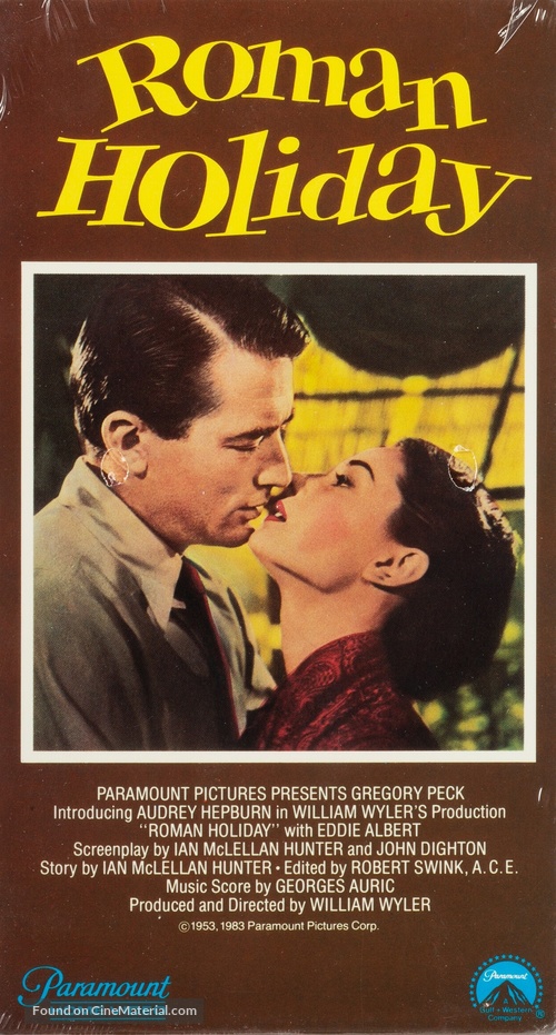 Roman Holiday - VHS movie cover