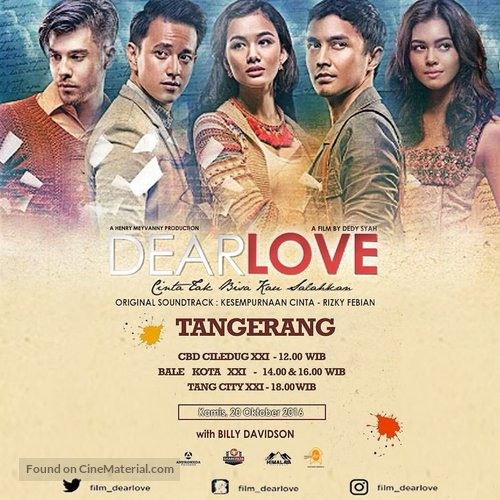 Dear Love - Indonesian Movie Poster