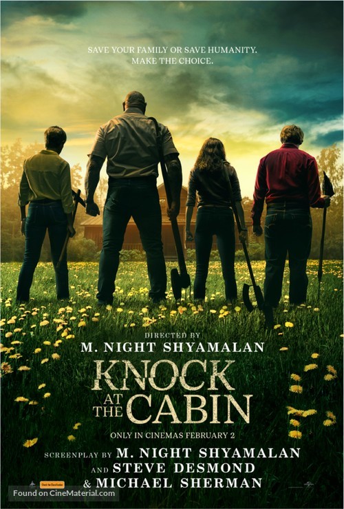 Knock at the Cabin - Australian Movie Poster