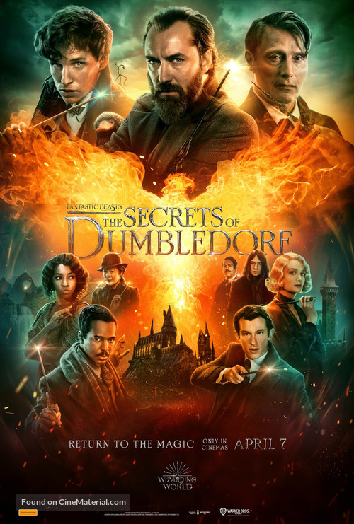 Fantastic Beasts: The Secrets of Dumbledore - Australian Movie Poster