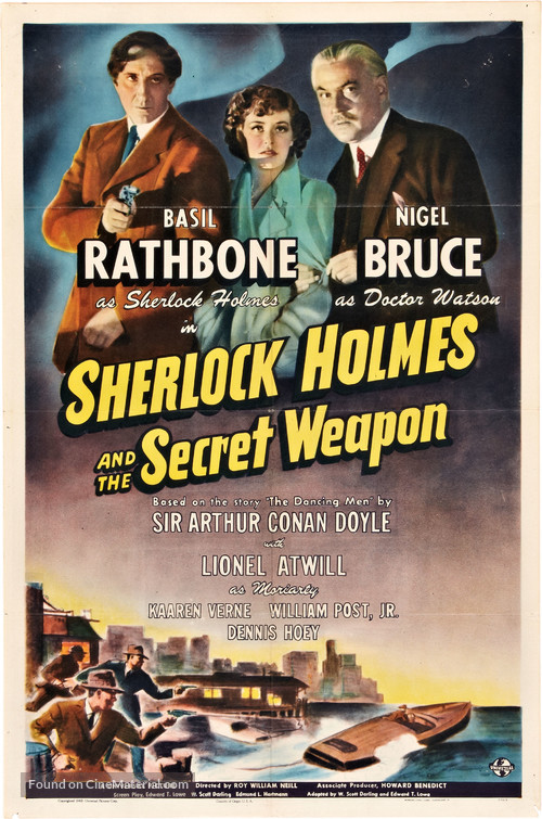 Sherlock Holmes and the Secret Weapon - Movie Poster