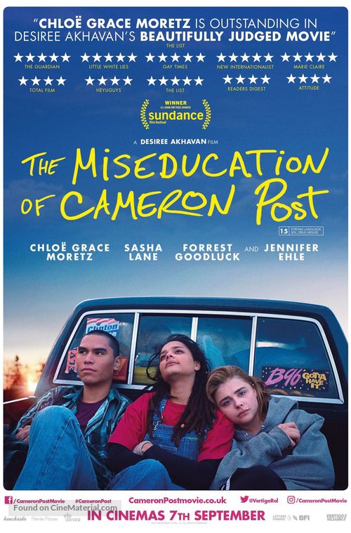 The Miseducation of Cameron Post - British Movie Poster