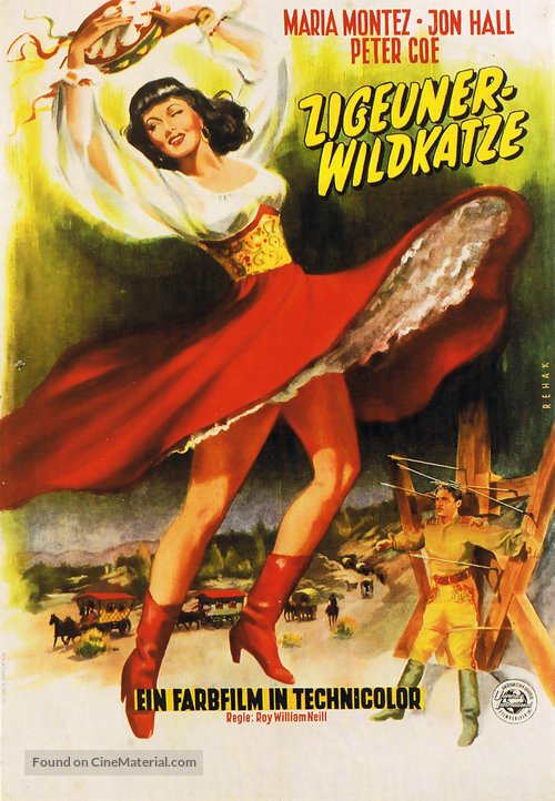 Gypsy Wildcat - German Movie Poster