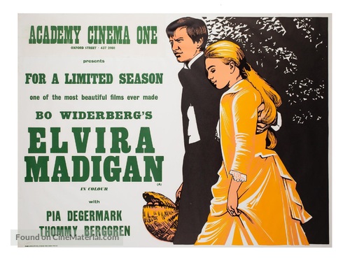 Elvira Madigan - British Movie Poster