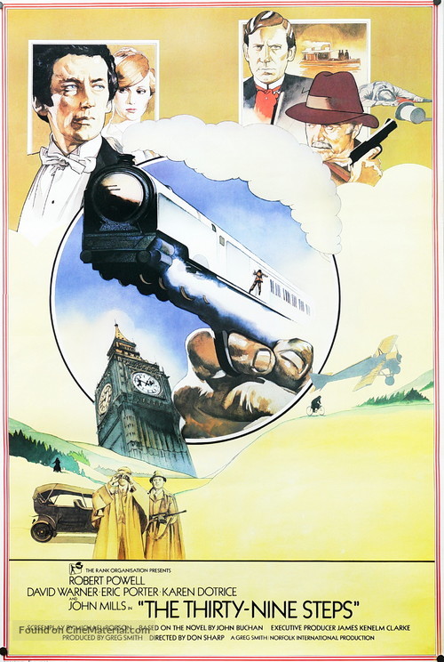 The Thirty Nine Steps - British Movie Poster