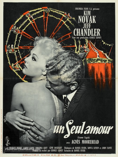 Jeanne Eagels - French Movie Poster