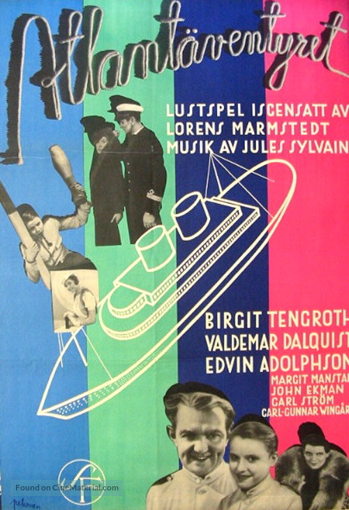 Atlant&auml;ventyret - Swedish Movie Poster