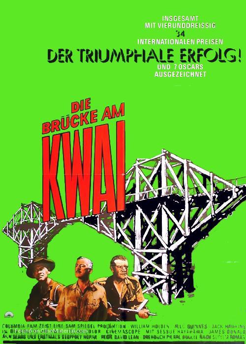 The Bridge on the River Kwai - German Re-release movie poster