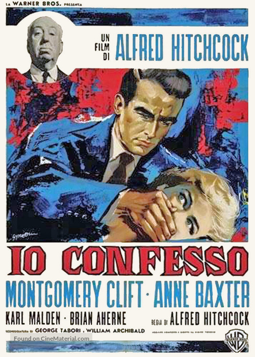 I Confess - Italian Theatrical movie poster
