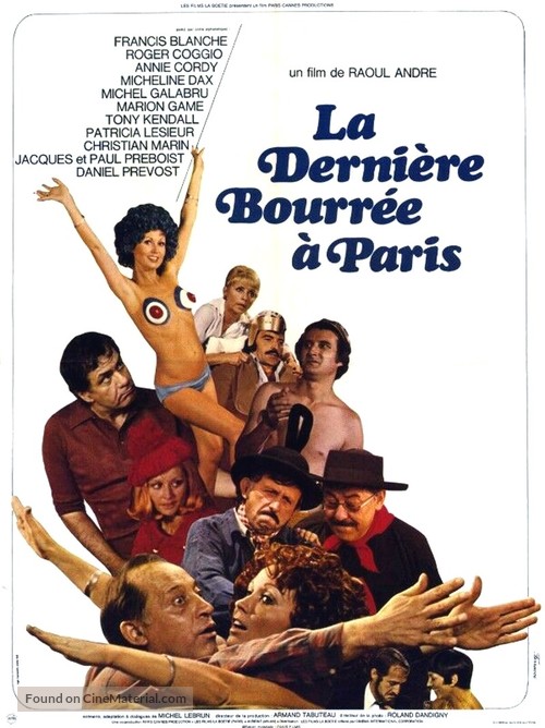 La derni&egrave;re bourr&eacute;e &agrave; Paris - French Movie Poster