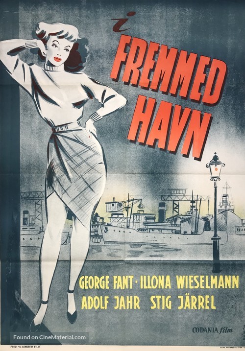 Fr&auml;mmande hamn - Danish Movie Poster