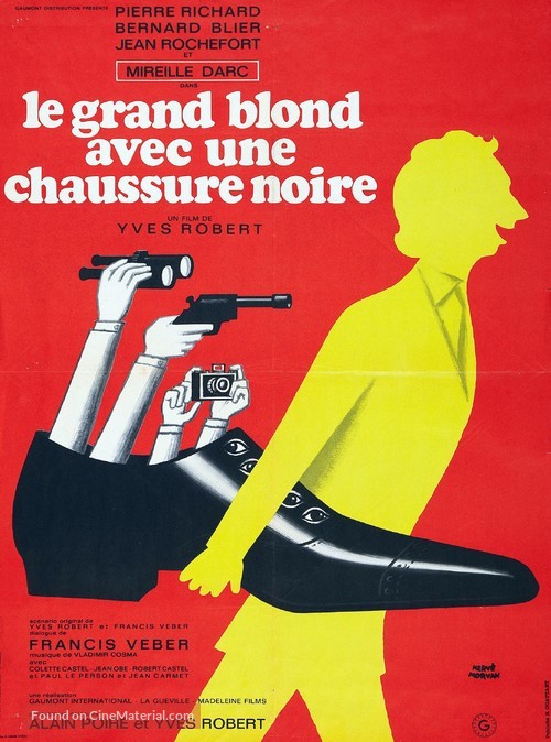 Le grand blond avec une chaussure noire - French Movie Poster
