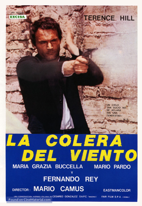 La collera del vento - Spanish Movie Poster